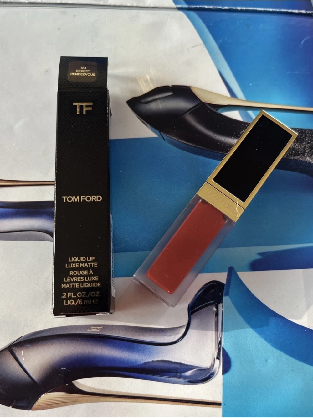 TOM FORD Liquid Lip Luxe Matte Lipstick Shade 124 SECRET RENDEZVOUS Size 6ml